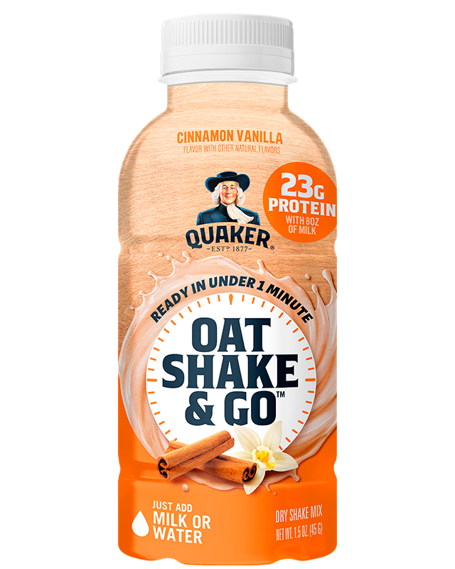 Oat Shake & Go Cinnamon Vanilla | Quaker Oats